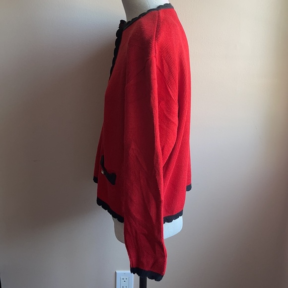Espion Red long sleeve cardigan Medium - Picture 9 of 13